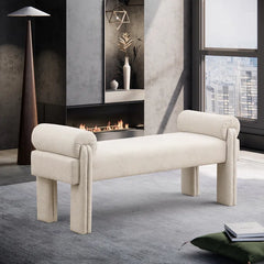 Nazlex Polyester Blend Upholstered Bench