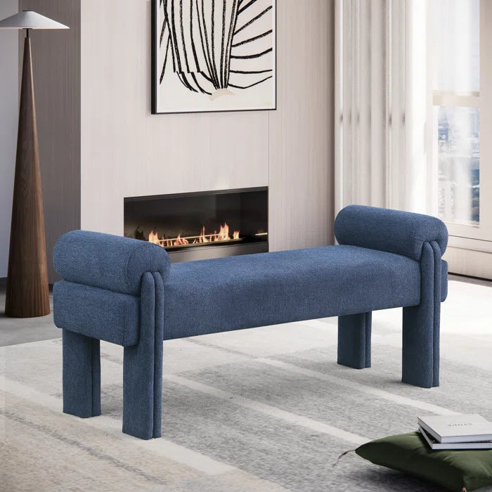 Nazlex Polyester Blend Upholstered Bench