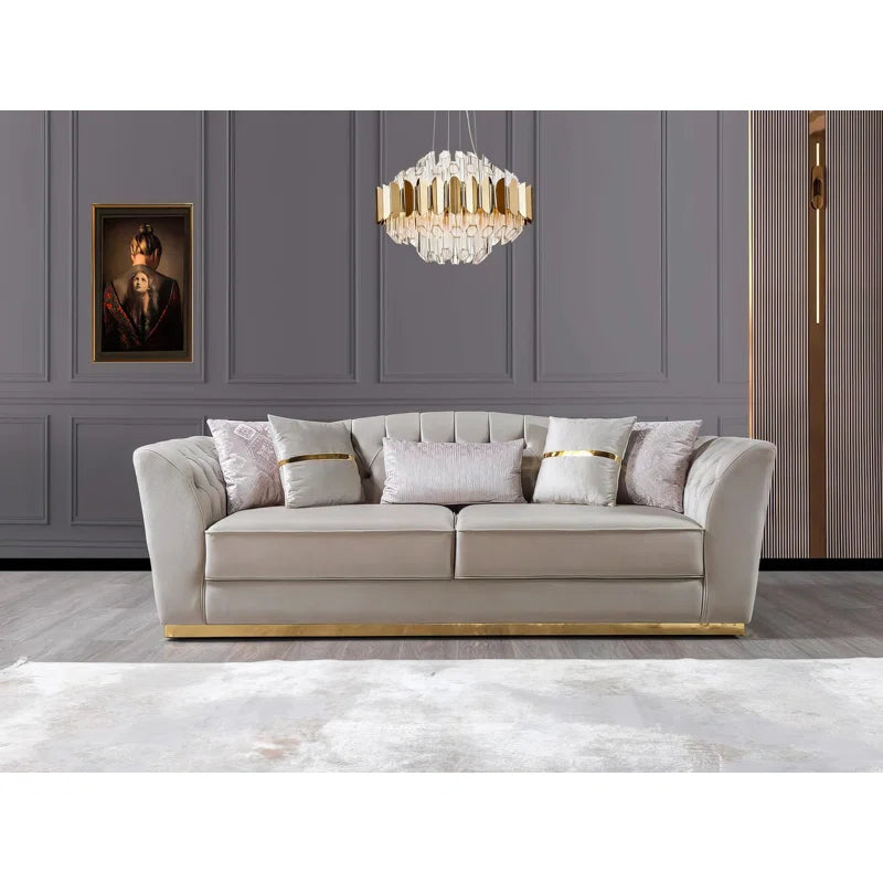 Izzaiahz 2 - Piece Velvet Living Room Set Luxury Sofa Set