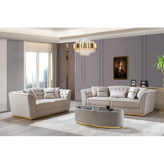 Izzaiahz 2 - Piece Velvet Living Room Set Luxury Sofa Set