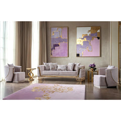 Jadelinz 3 - Piece Velvet Living Room Set Luxary Sofa Set