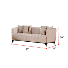 Jantinaz 4 - Piece Velvet Living Room Luxury Sofa Set