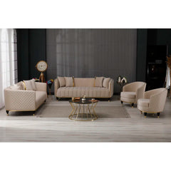 Jantinaz 4 - Piece Velvet Living Room Set Luxury Sofa Set