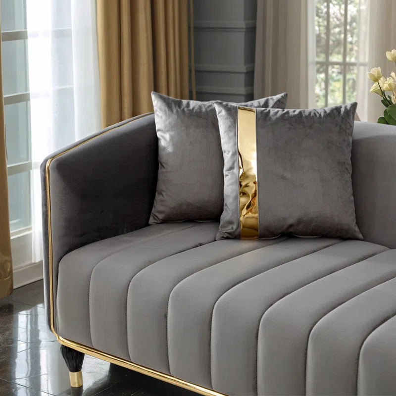 Jantinaz 4 - Piece Velvet Living Room Set Luxury Sofa Set