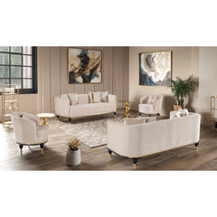 Jantinaz 4 - Piece Velvet Living Room Luxury Sofa Set