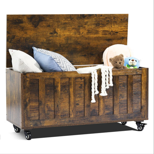 Sunlin Manufactured Wood Blanket Chest - Wooden bazar