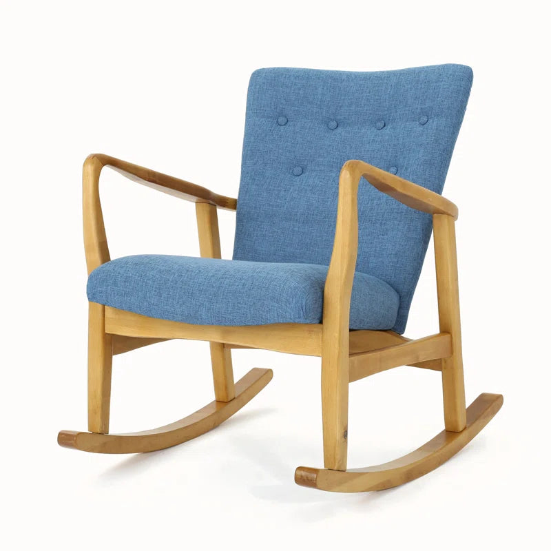 Axoon Solid Wood Rocking Chair - Wooden Bazar