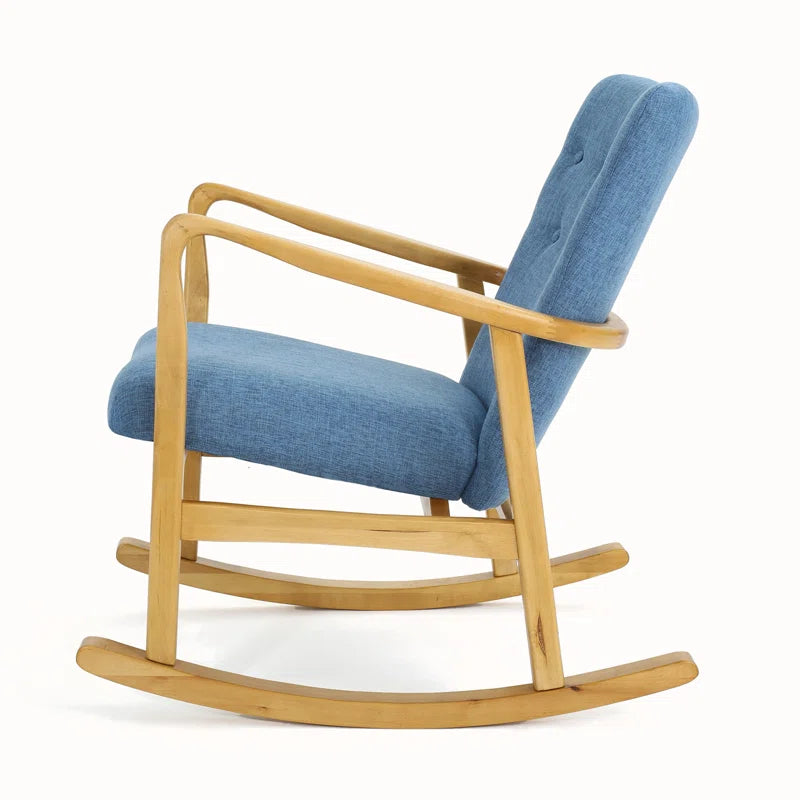 Axoon Solid Wood Rocking Chair - Wooden Bazar