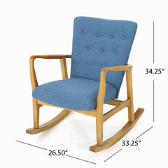 Axoon Solid Wood Rocking Chair - Wooden Bazar