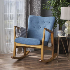 Axoon Solid Wood Rocking Chair - Wooden Bazar