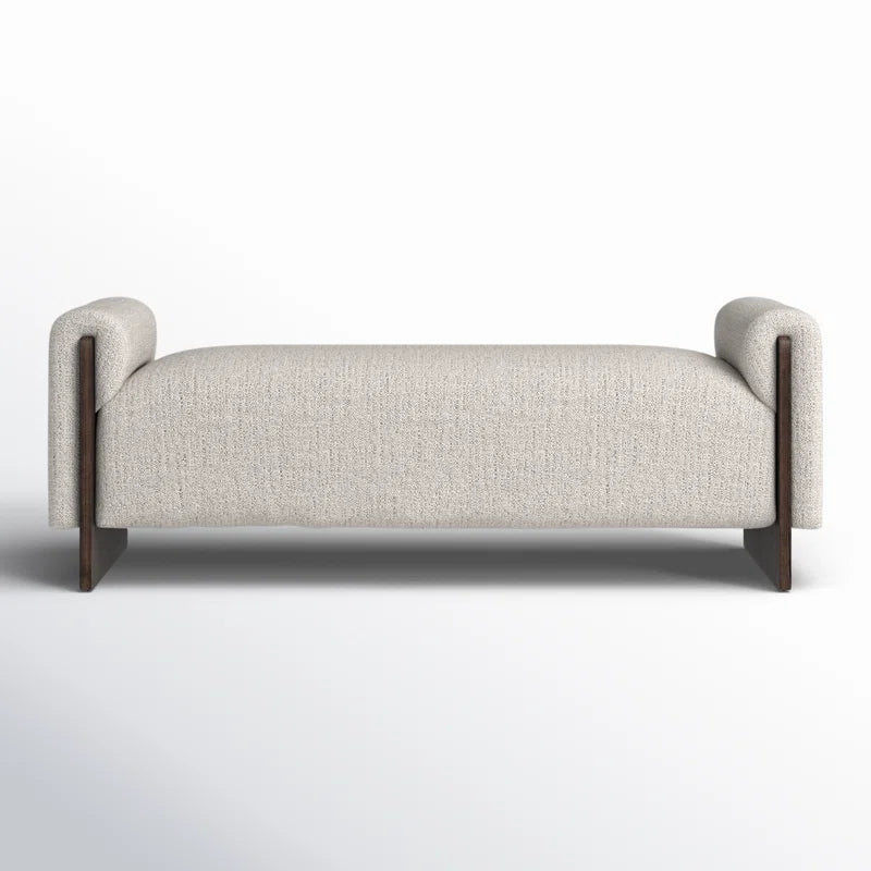 Lazzy Upholstered Bench for Modern Living - Wooden Bazar