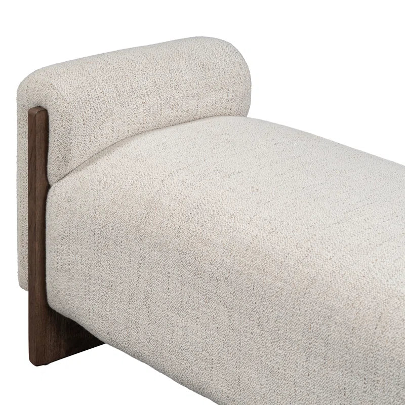 Lazzy Upholstered Bench for Modern Living - Wooden Bazar