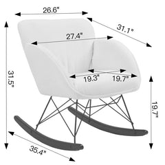 Shaater Rocking Chair For Modern Living - Wooden Bazar