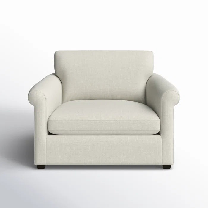 Shyon  49.5'' Wide Upholstered Armchair With Round Arms