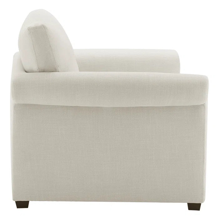 Shyon  49.5'' Wide Upholstered Armchair With Round Arms