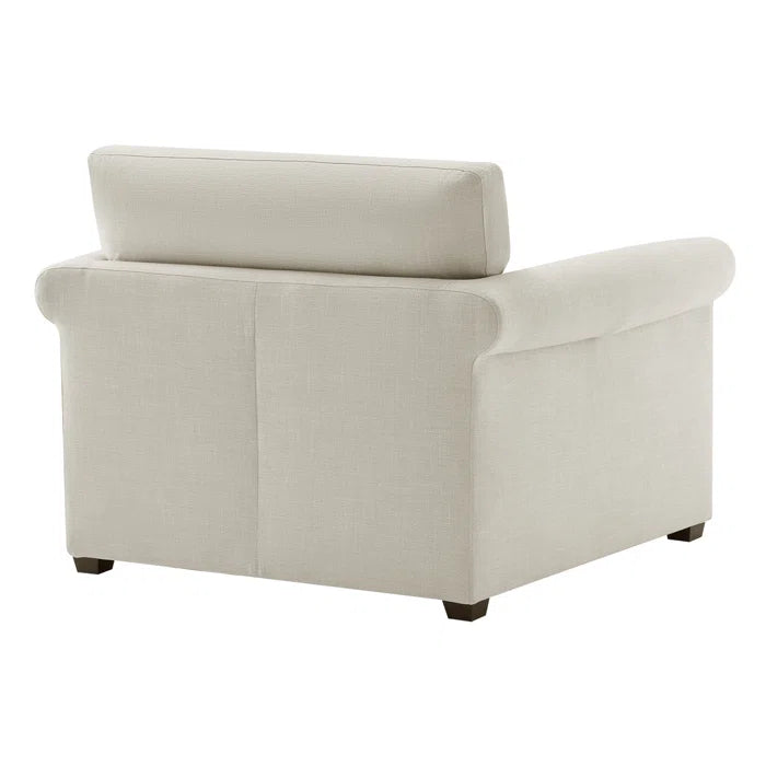 Shyon  49.5'' Wide Upholstered Armchair With Round Arms