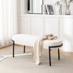 Oairty Polyester Upholstered Bench - Wooden Bazar