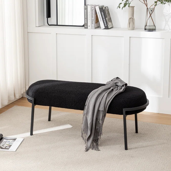 Oairty Polyester Upholstered Bench - Wooden Bazar