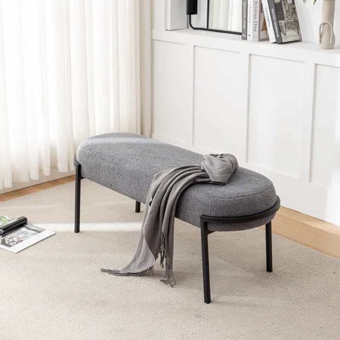 Oairty Polyester Upholstered Bench - Wooden Bazar