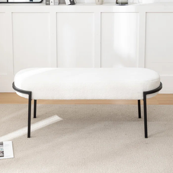 Oairty Polyester Upholstered Bench - Wooden Bazar