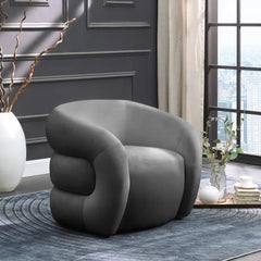 Luxurious Velvet Armchair With Comfortable Seating for Modern Interiors