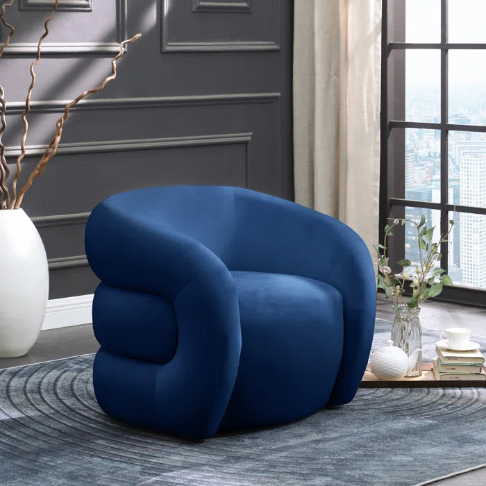 Luxurious Velvet Armchair With Comfortable Seating for Modern Interiors