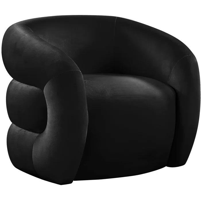 Luxurious Velvet Armchair With Comfortable Seating for Modern Interiors