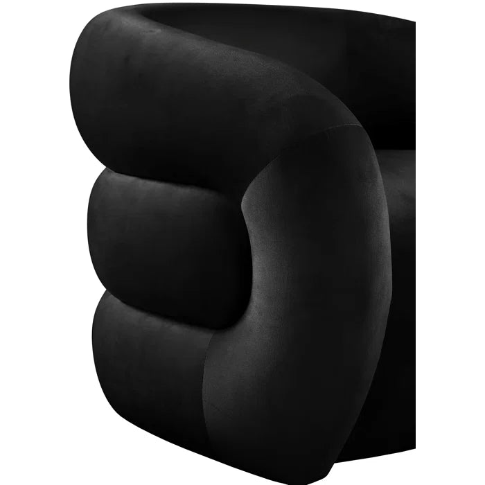 Luxurious Velvet Armchair With Comfortable Seating for Modern Interiors