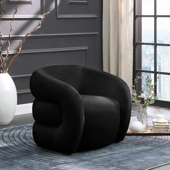 Luxurious Velvet Armchair With Comfortable Seating for Modern Interiors