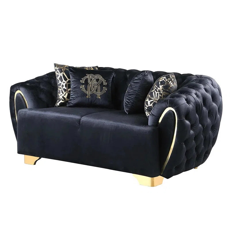 Jovelo Velvet Living Room Luxury Sofa Set