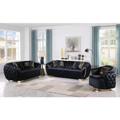 Jovelo Velvet Living Room Luxury Sofa Set