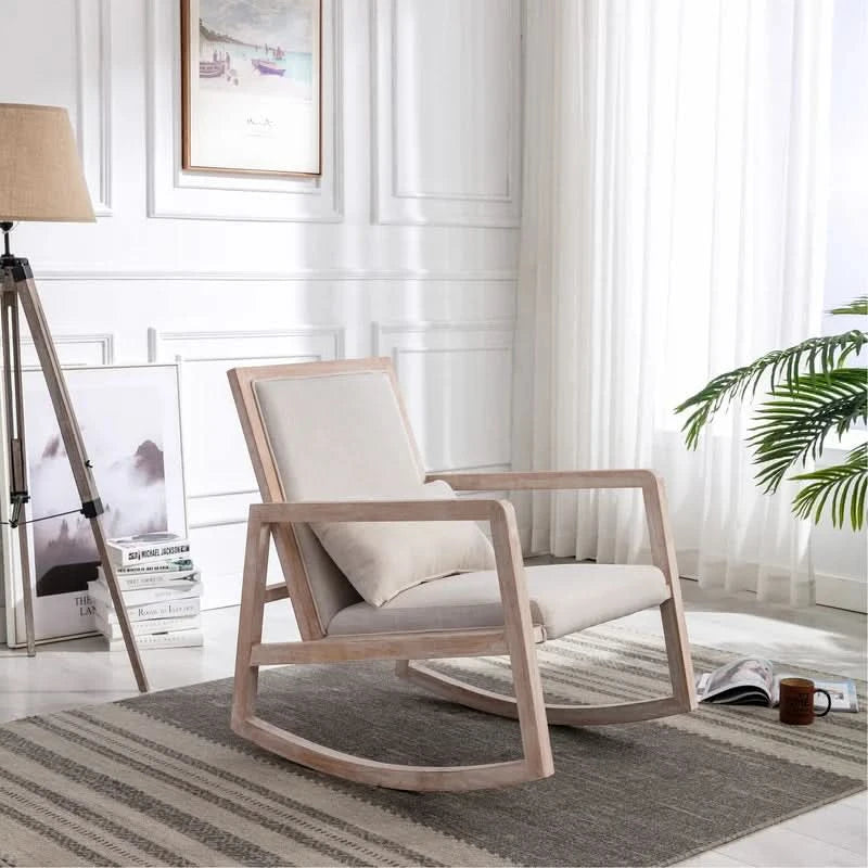 Solid Wood Rocking Chair – Wooden Bazar
