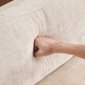 Modern 3-Seater Upholstered Sofa With Solid Wood Base - Wooden Bazar