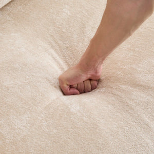 Modern 3-Seater Upholstered Sofa With Solid Wood Base - Wooden Bazar