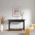 Kai Ironcraft Solid + Manufactured Wood Console Sofa Table  - Wooden Bazar
