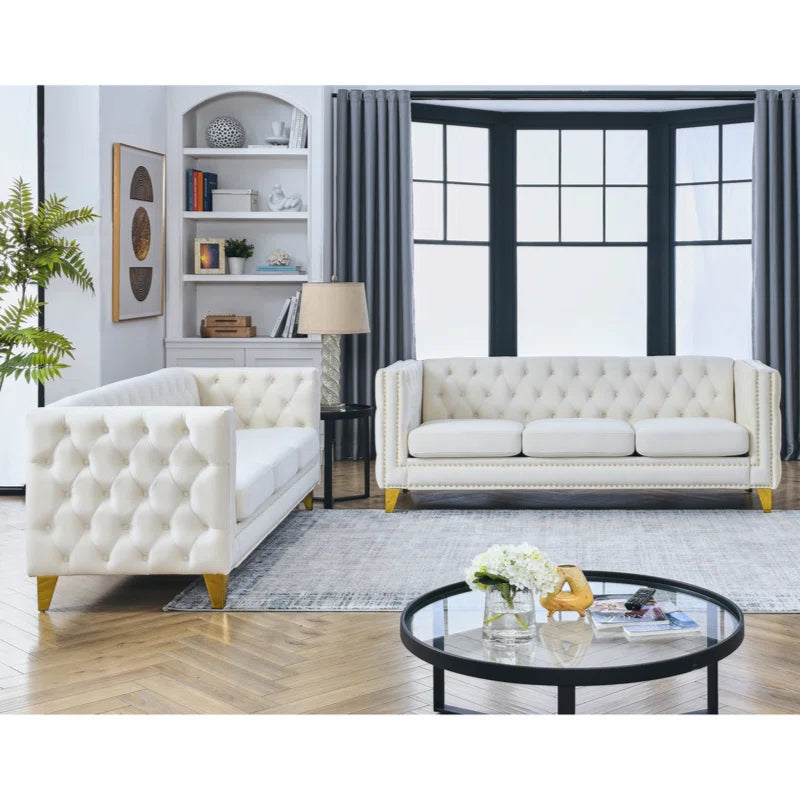 Kaicenz Velvet Living Room Set Luxury Sofa Set