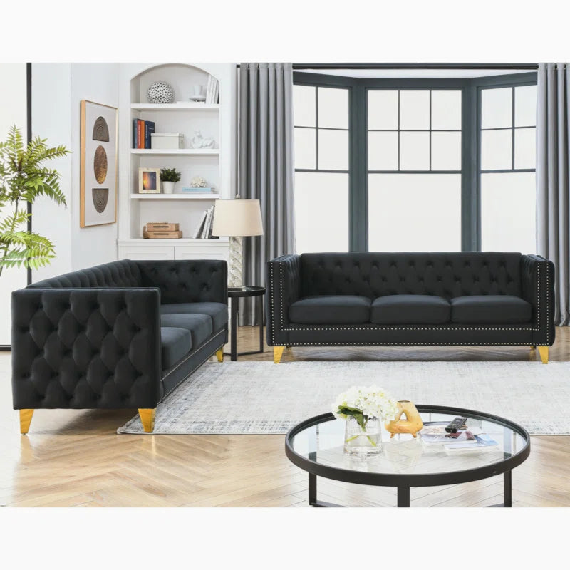 Kaicenz Velvet Living Room Set Luxury Sofa Set