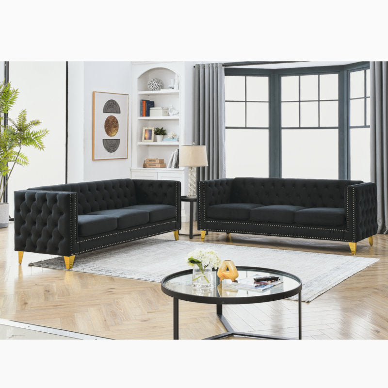 Kaicenz Velvet Living Room Set Luxury Sofa Set