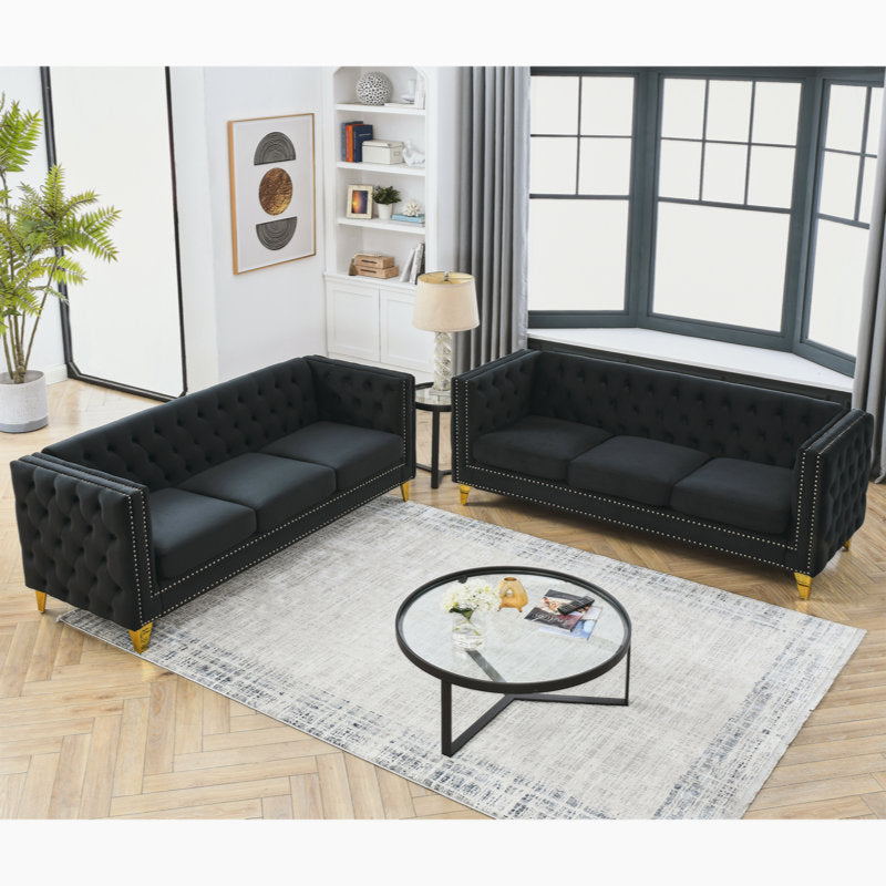 Kaicenz Velvet Living Room Set Luxury Sofa Set