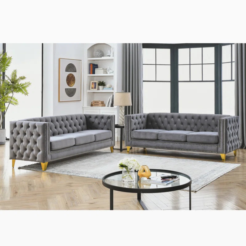 Kaicenz Velvet Living Room Set Luxury Sofa Set