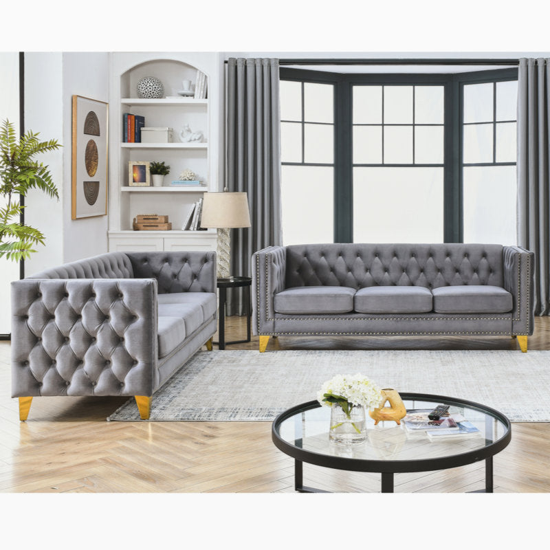 Kaicenz Velvet Living Room Set Luxury Sofa Set