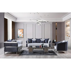 Kalviz 3 - Piece Velvet Living Room Set Luxury Sofa Set