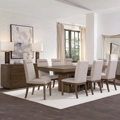 Hiken Extendable Solid Wood Base Dining Table - Wooden bazar