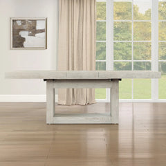Hiken Extendable Solid Wood Base Dining Table - Wooden bazar