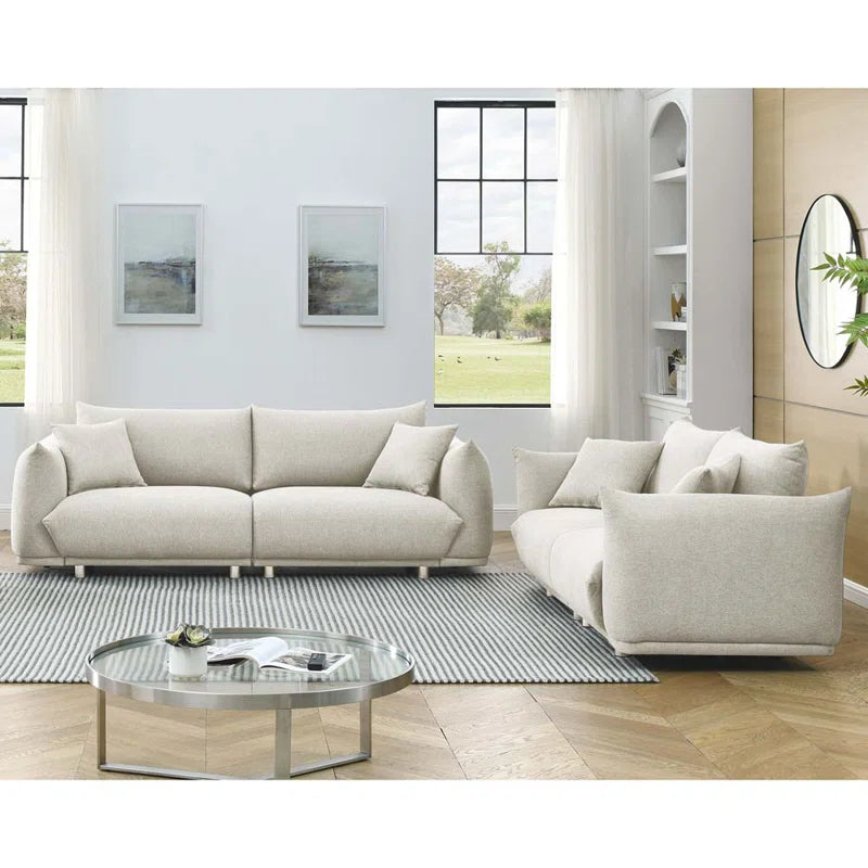 Kamruddino 2 - Piece Living Room Luxury Sofa Set