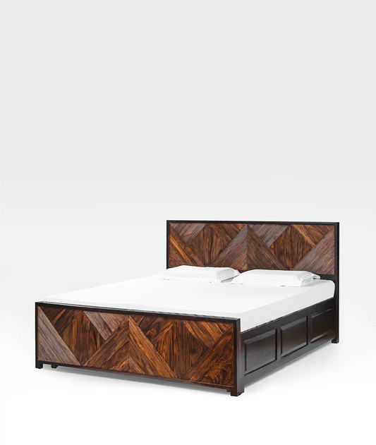 Nevvil Modern Hydraulic Bed  - Wooden Bazar