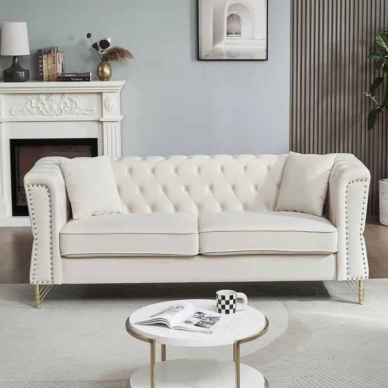 Karanaz 2 - Piece Velvet Living Room Luxury Sofa  Set