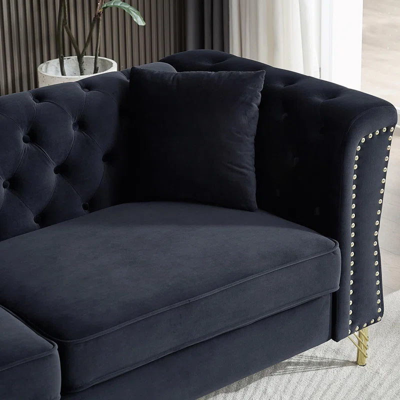 Karanaz 2 - Piece Velvet Living Room Luxury Sofa  Set