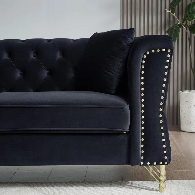 Karanaz 2 - Piece Velvet Living Room Luxury Sofa  Set
