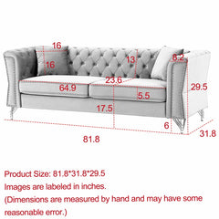 Karanaz 2 - Piece Velvet Living Room Luxury Sofa  Set